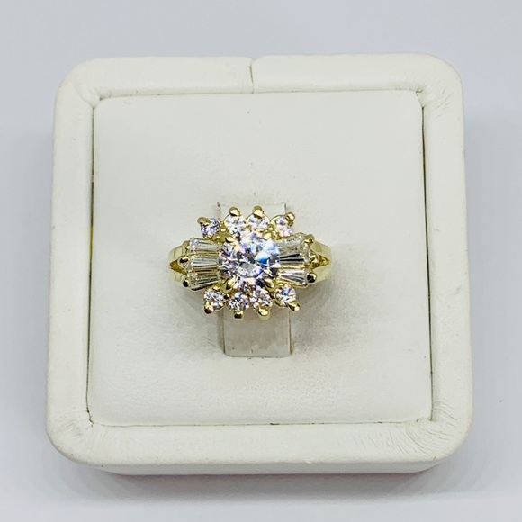 Real 14k Solid Gold Beautiful Ring 5.5